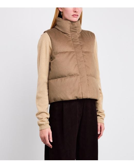 Max Mara Brown The Cube Quilted Gilet