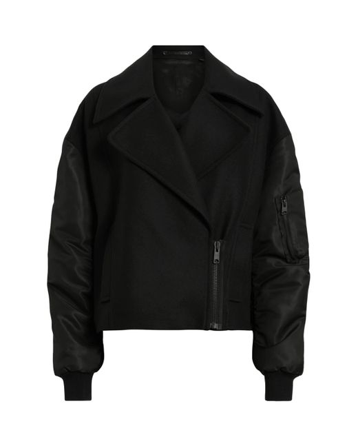 AllSaints Black Wool-Blend Orla Jacket
