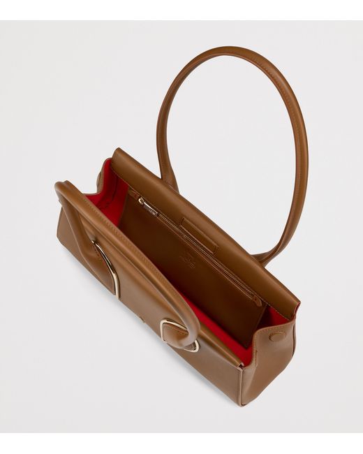 Christian Louboutin Brown Venus Leather Baguette Shoulder Bag
