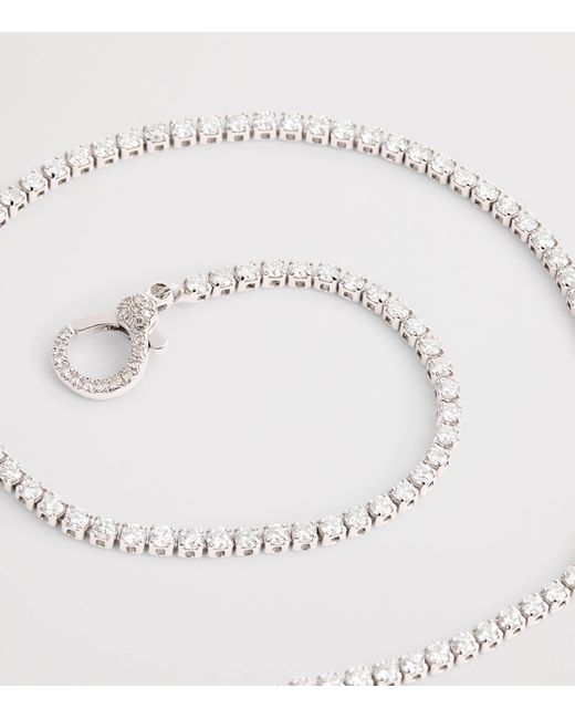 SHAY White And Diamond Threads Tennis Choker