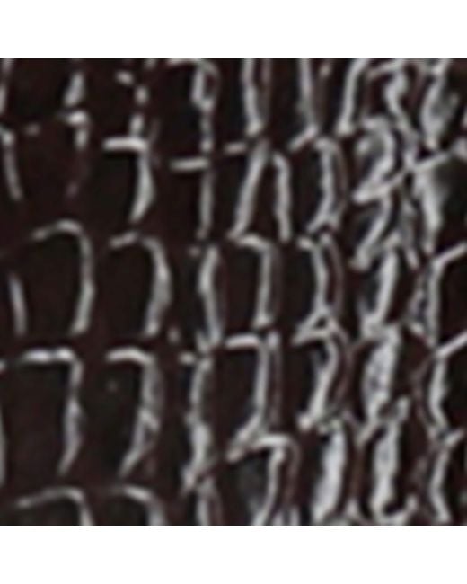 Paris Texas Black Croc-Embossed Leather Stiletto Boots 60