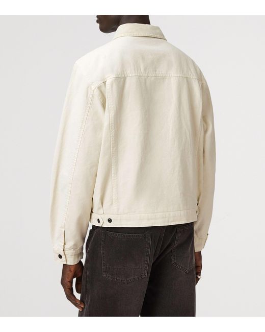 AllSaints White Organic Cotton Korey Jacket for men