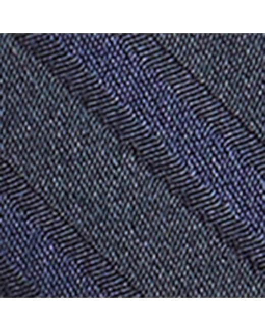 Brunello Cucinelli Blue Silk Striped Pocket Square for men