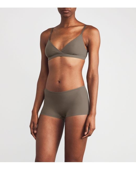 Skims Gray Fits Everybody Crossover Bralette