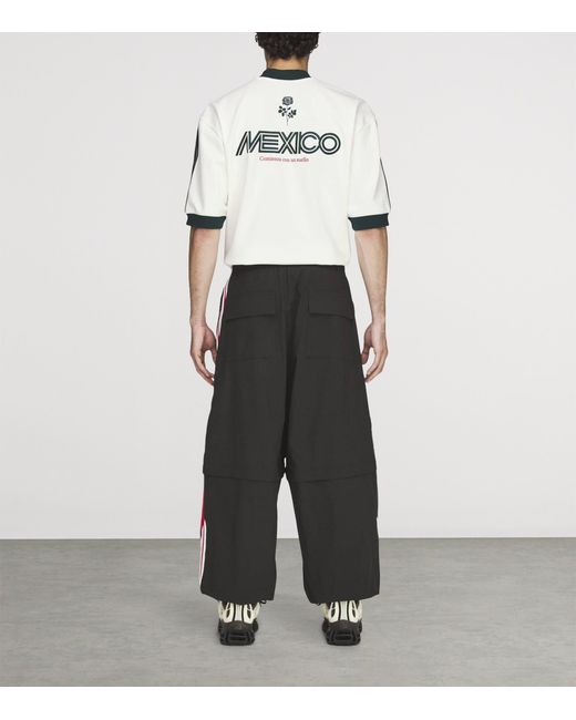 Willy Chavarria Black X Adidas Originals Anthem Oversized Sweatpants for men
