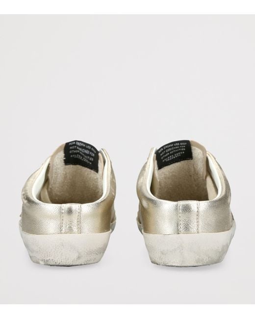 Golden Goose Deluxe Brand White Leather Super Star Sabot Low-Top Sneakers