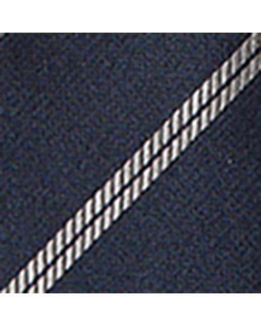 Brunello Cucinelli Blue Silk Stripe Tie for men