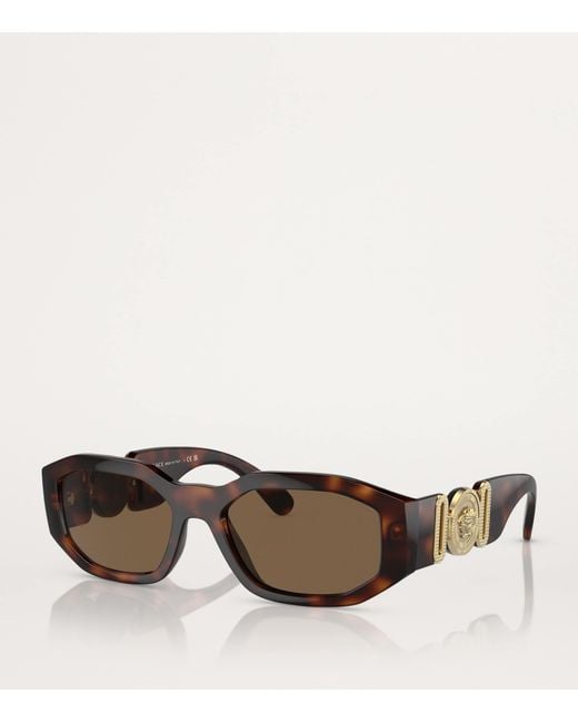 Versace Brown Nylon Sunglasses for men