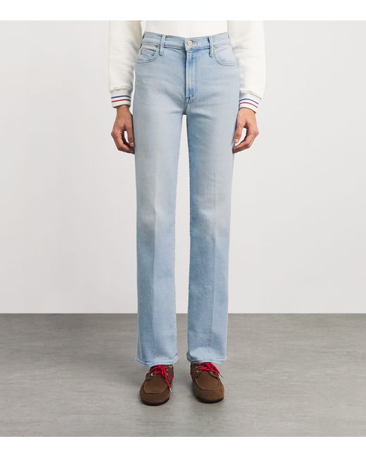 Mother Blue The Kick It Straight Jeans
