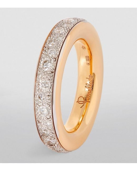 Pomellato Natural Rose And Diamond Iconica Ring