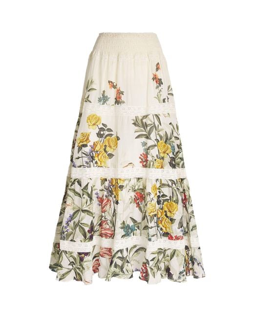 Alice + Olivia White Cotton Stevie Maxi Dress