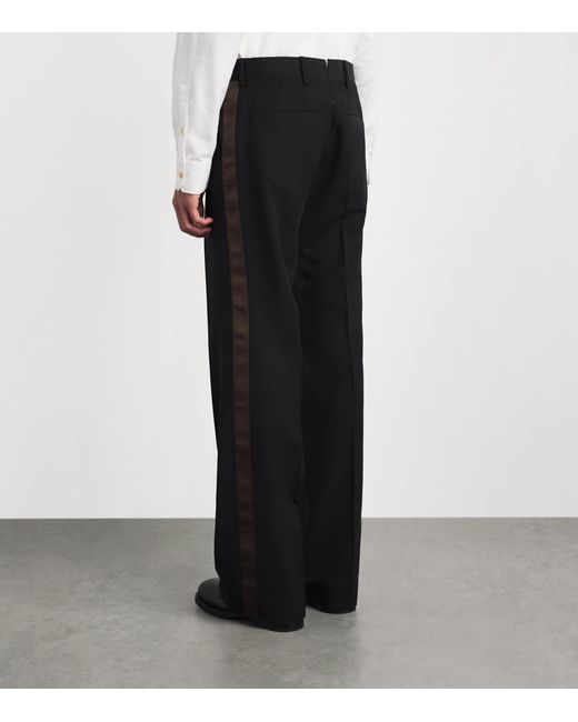 Wales Bonner Black Virgin Wool Alto Trousers for men