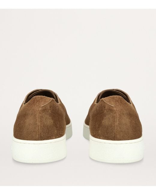 Church's Brown Suede Longsight Slip-On Sneakers for men
