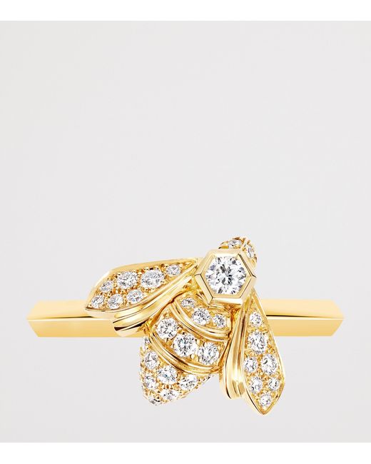 Chaumet Metallic And Diamond Bee De Ring