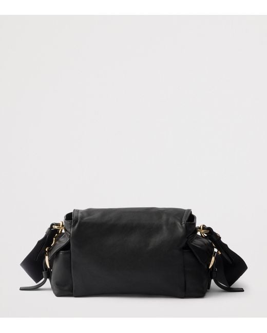 Prada Black Leather Explore Shoulder Bag