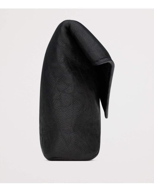 Saint Laurent Black Monogram Crocodile Effect Envelope Card Holder for men