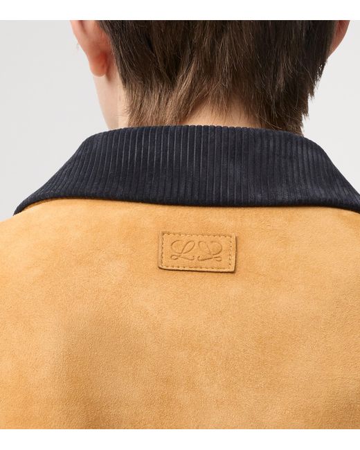 Loewe Metallic Suede Jacket for men