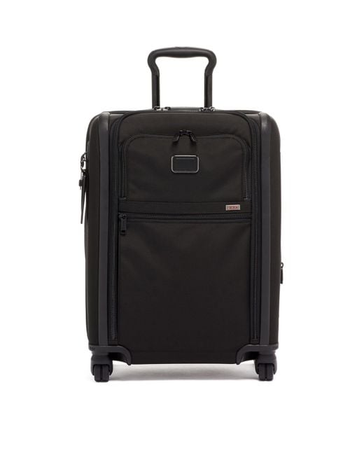 Tumi Black Alpha 3 Continental Dual Access 4-Wheel Carry-On Case for men