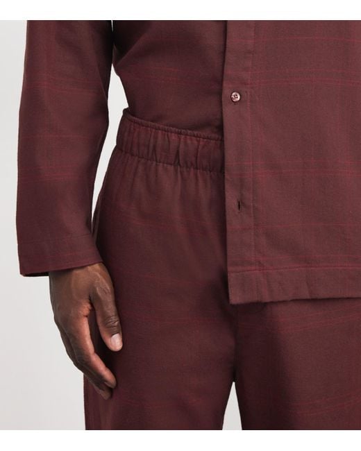 Calvin Klein Red Cotton Pyjama Set for men