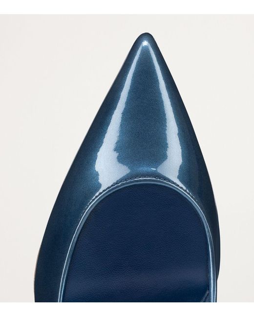 Christian Louboutin Blue Sporty Kate Patent Leather Pumps 85