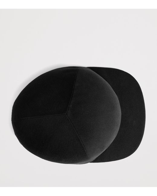 Balenciaga Black Cotton High Crown Cap