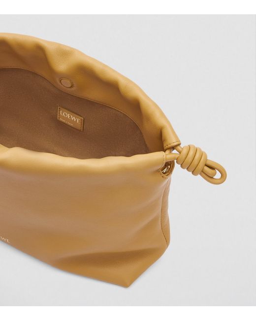 Loewe Brown Leather Flamenco Purse