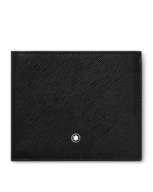 Montblanc Black Leather Sartorial Bifold Wallet for men