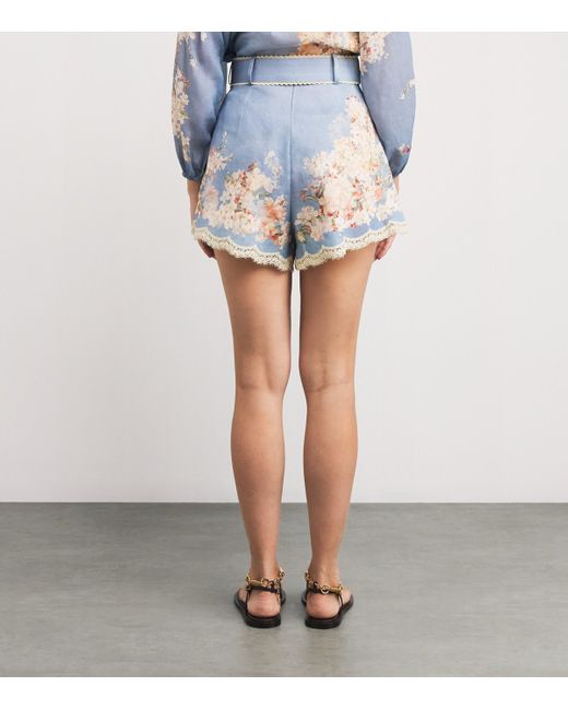 ショートパンツ ZIMMERMANN CASCADIAN TUCK SHORTS IN LINEN Zimmermann Cascadian Tuck Shorts | Saks Fifth Avenue
