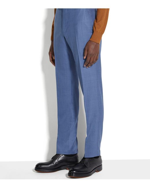 Zegna Blue Wool Centoventimila 2-piece Suit for men