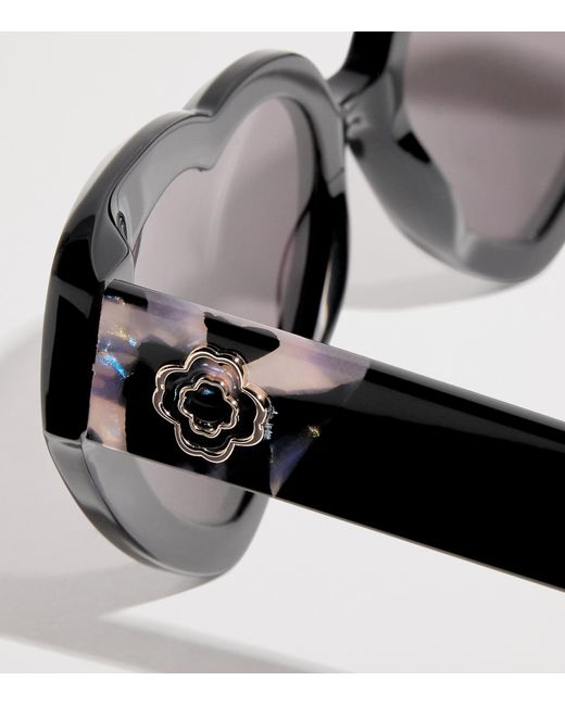 Maje Brown Heart-Shaped Sunglasses
