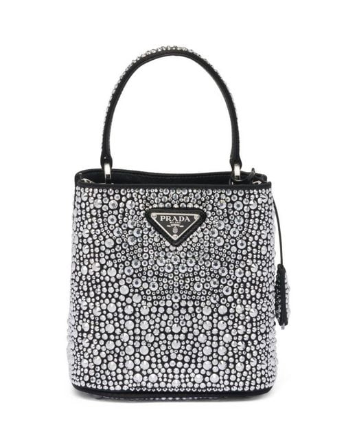 Black and white prada purse online