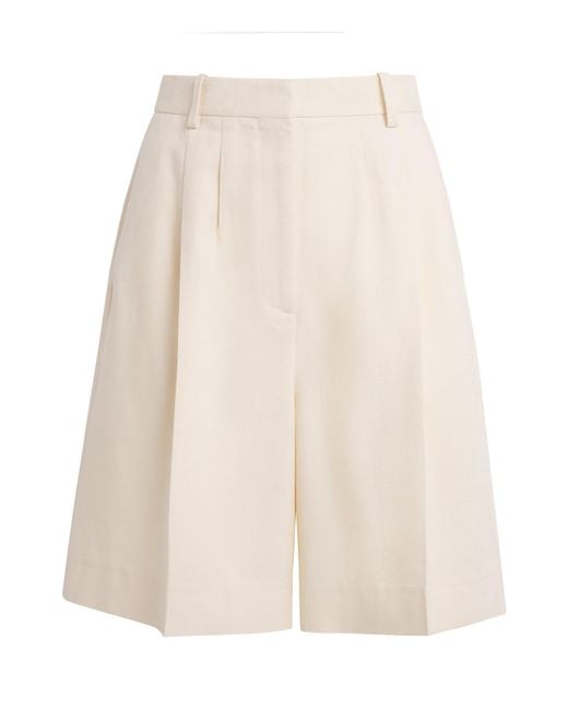 Anine Bing Natural Bryson Shorts