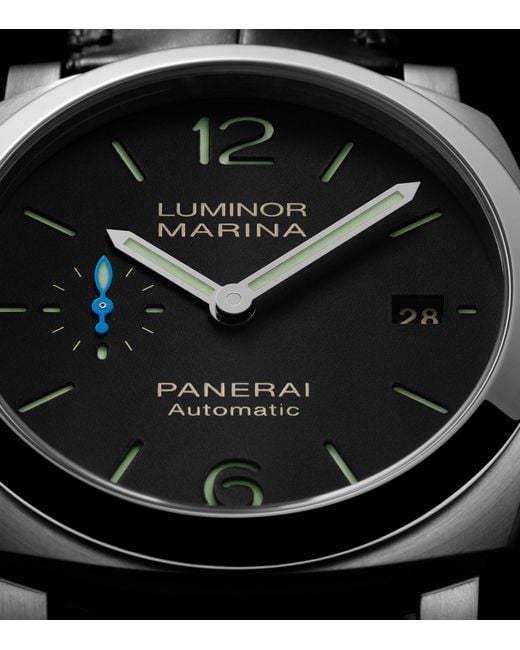 Panerai Black Stainless Steel Luminor Marina Watch 40mm for men