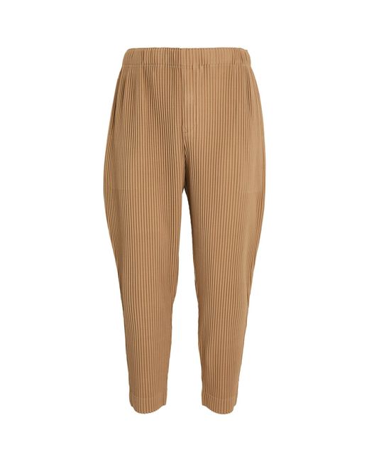 Homme Plissé Issey Miyake Natural Pleated Slim Trousers for men