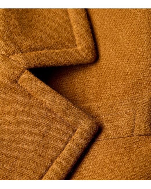 Saint Laurent Brown Wool Single-Breasted Blazer