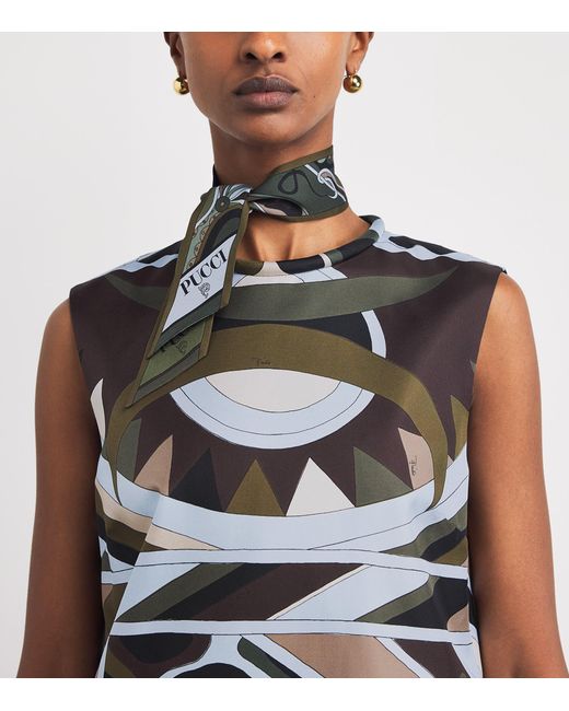 Emilio Pucci Black Silk Vivara Mini Dress