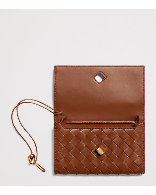 Bottega Veneta Brown Leather Andiamo Shoulder Bag