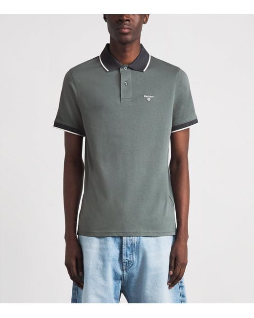 Barbour Gray Cornsay Polo Shirt for men