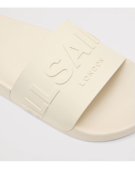 AllSaints Natural Logo Biggy Slides