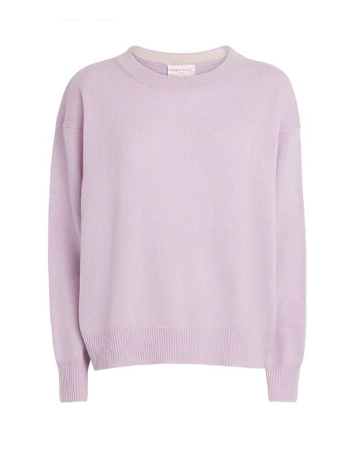 Derek Rose Pink Cashmere Daphne Sweater