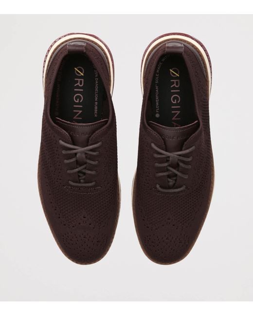 Cole Haan Brown Øriginalgrand Energyweave Stitchlite Oxford Sneakers for men