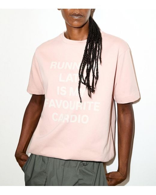 MAX&Co. Pink Cotton Slogan T-Shirt