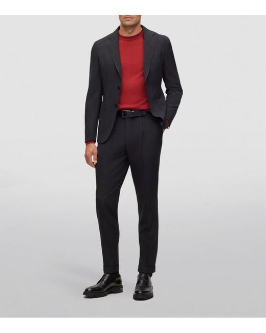 Boss Red Wool-Silk-Cashmere Sweater for men