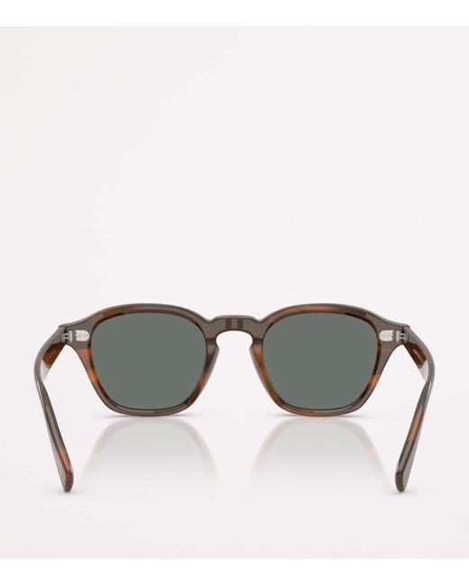 Oliver Peoples Gray Square Eyles Sunglasses