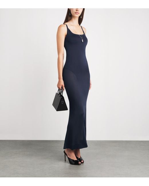 Jacquemus Blue Nodo Midi Dress