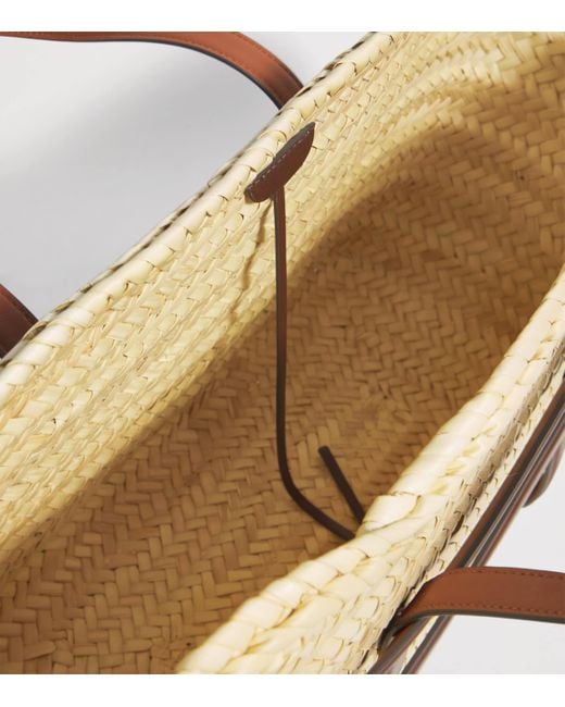 Tory Burch Metallic Straw Ella Tote Bag