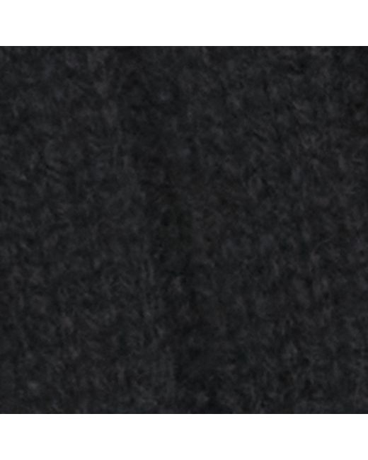 Herno Black Cashmere Logo Patch Beanie for men