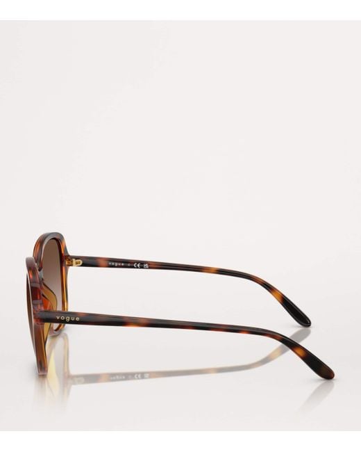 Vogue Brown Nylon Sunglasses