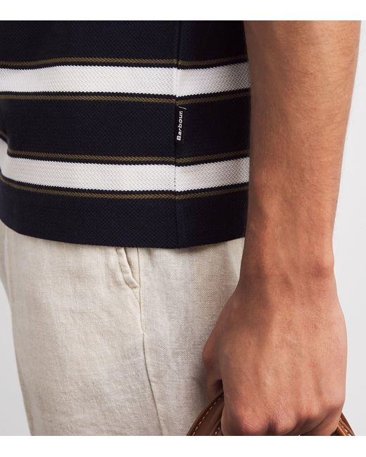Barbour Blue Stripe T-Shirt for men