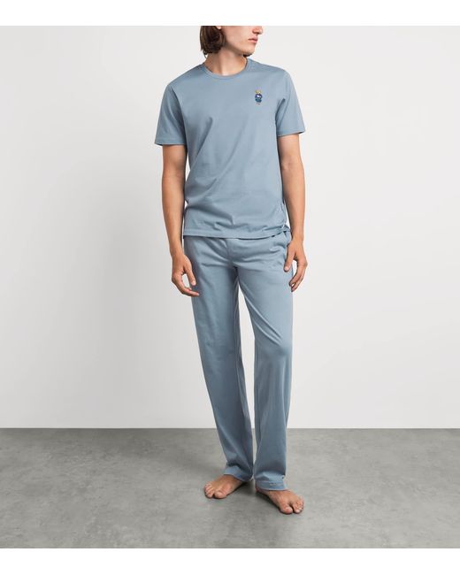 Polo Ralph Lauren Blue Cotton Pyjama Bottoms for men